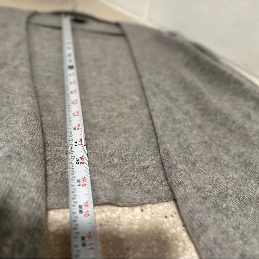 Philosophy Dane Lewis Light Gray 100% Cashmere Open Cardigan Sweater High-LowHem - Picture 5 of 15